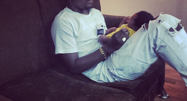 Olamide shows off one-month old son | NaijaVibe