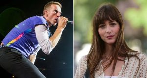 Chris Martin and Dakota Johnson