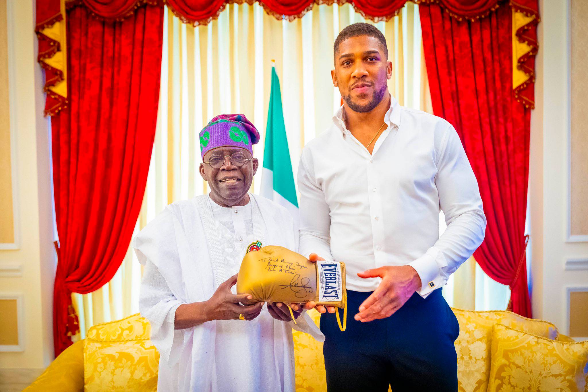 Anthony Joshua and Tinubu